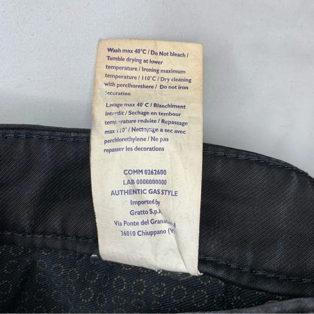 Gas Jeans Anders Slim Fit Men's Black Denim W32 x L30 Classic Style - Picture 9 of 12